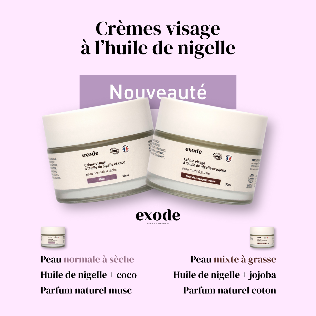 Crème visage à l'huile de nigelle
