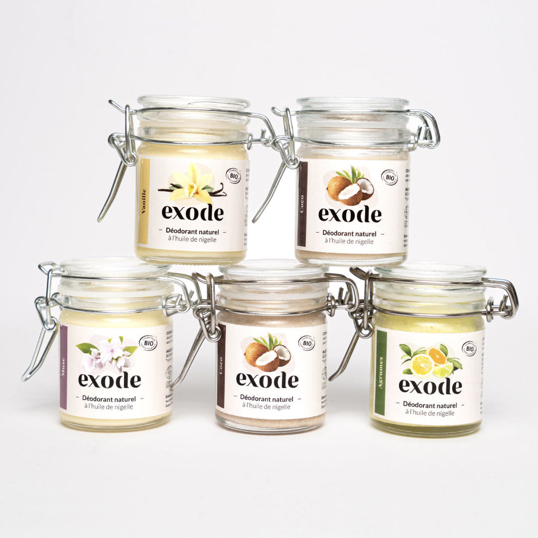Pack 1 an - 5 déodorants
